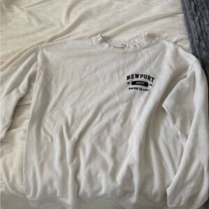 Newport White Garage crewneck